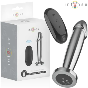 INTENSE - ANAL PLUG 10 VIBRAZIONI DILDO METALLO CON TELECOMANDO M